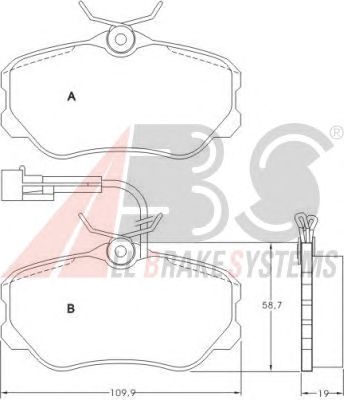 Brake Pad Set, disc brake 36655