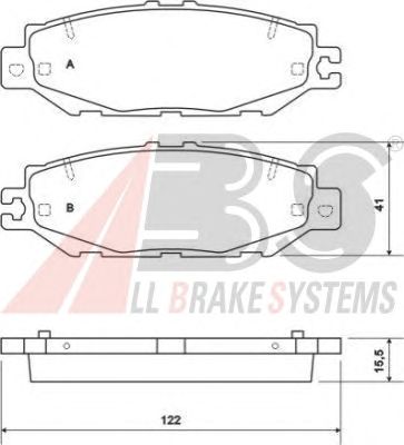 Brake Pad Set, disc brake 36922
