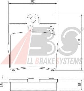 Brake Pad Set, disc brake 37021