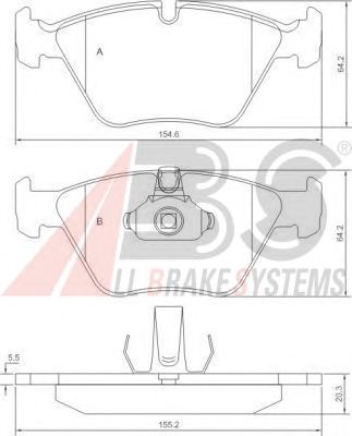 Brake Pad Set, disc brake 37036