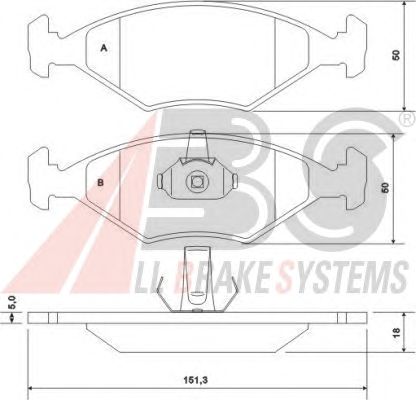Brake Pad Set, disc brake 37170