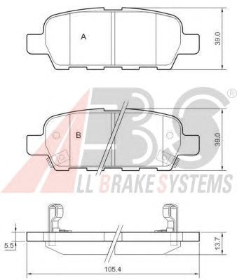 Brake Pad Set, disc brake 37321