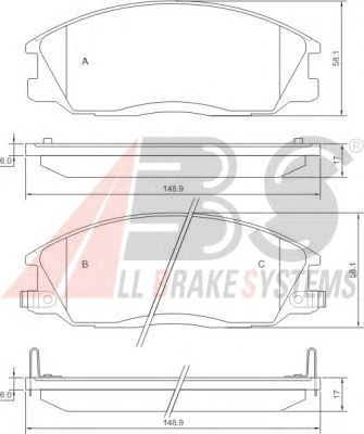 Brake Pad Set, disc brake P 30 013