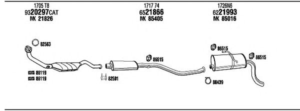 Exhaust System PET08706A