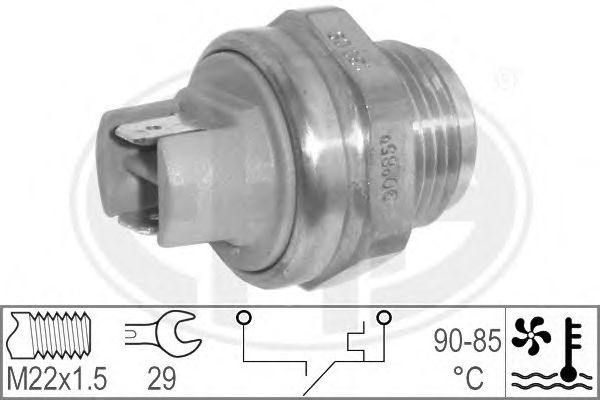 Interruptor de temperatura, ventilador do radiador 330563
