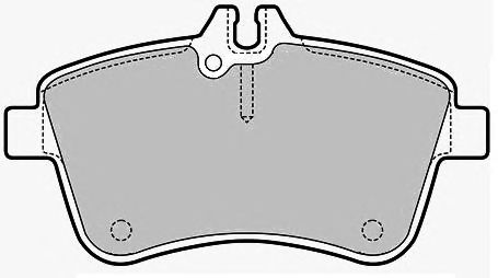 Brake Pad Set, disc brake FD7162A