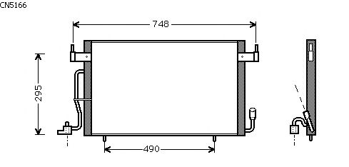 Condensator, airconditioning CN5166