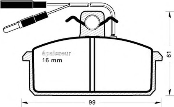 Brake Pad Set, disc brake 198