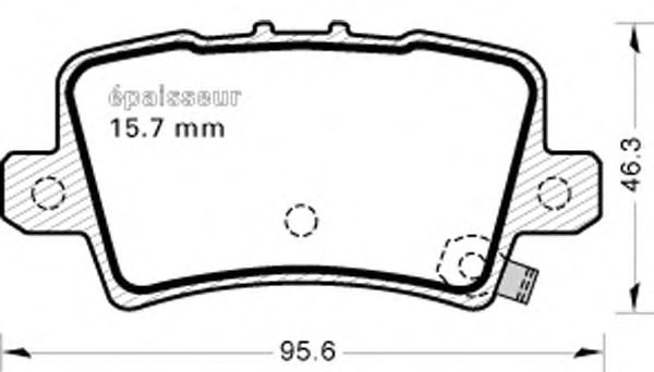 Brake Pad Set, disc brake 815