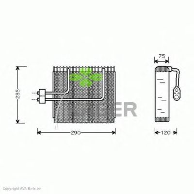 Evaporator, air conditioning 94-5637