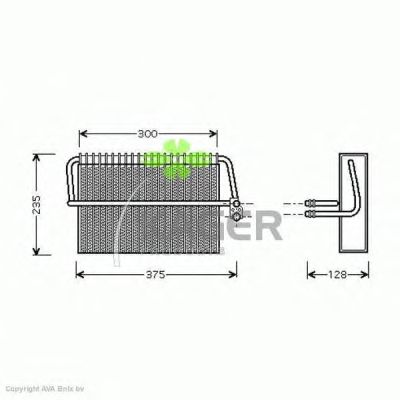 Evaporator, air conditioning 94-5762