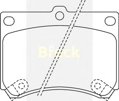 Brake Pad Set, disc brake 21539 00 C