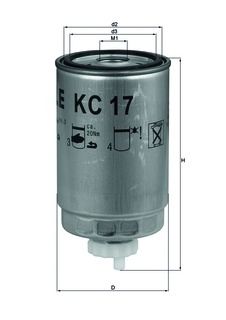 Filtro de combustível KC 17D