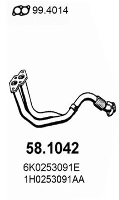 Exhaust Pipe 58.1042