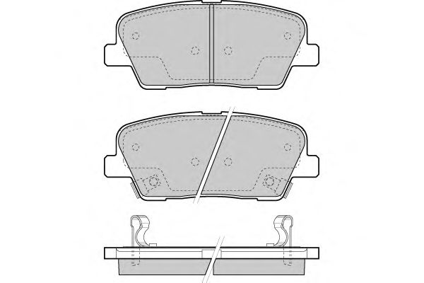 Brake Pad Set, disc brake 12-1435