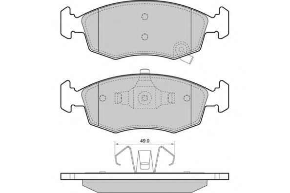 Brake Pad Set, disc brake 12-1445
