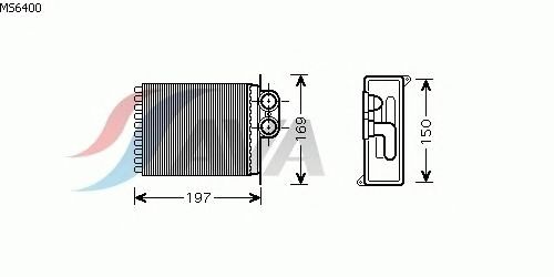 Heat Exchanger, interior heating MS6400