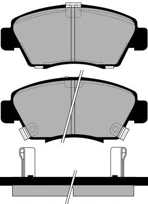 Brake Pad Set, disc brake PA745