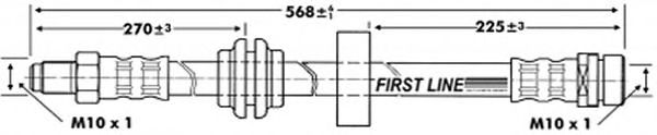 Ελαστικός σωλήνας φρένων FBH6665