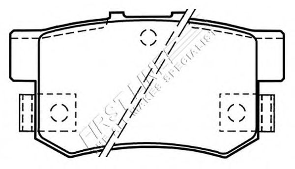Brake Pad Set, disc brake FBP3155