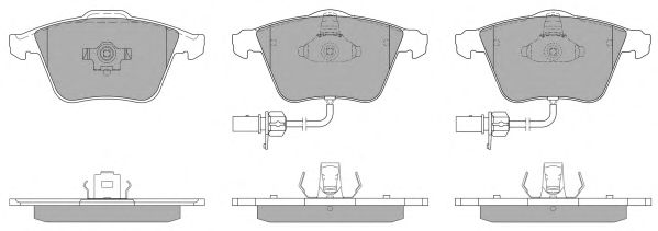 Kit de plaquettes de frein, frein à disque FBP-1302-01
