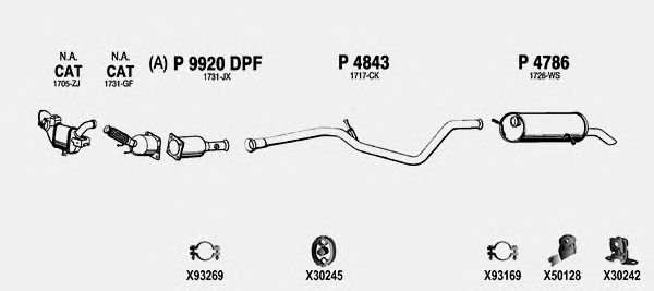 Exhaust System CI616