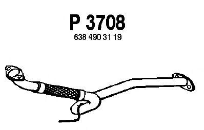 Exhaust Pipe P3708