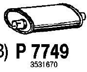 Silenziatore posteriore P7749