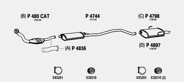Exhaust System PE118