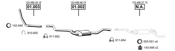 Exhaust System ME011855