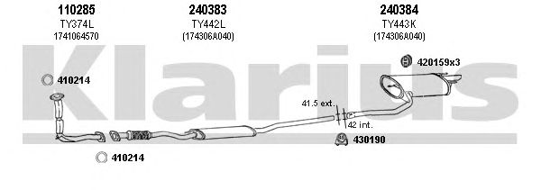 Exhaust System 900161E