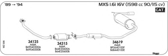Exhaust System MZ006