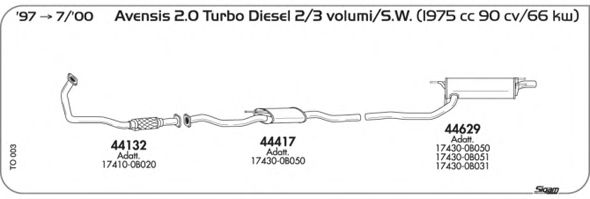 Exhaust System TO003