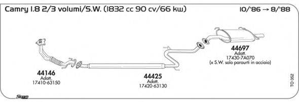 Exhaust System TO052