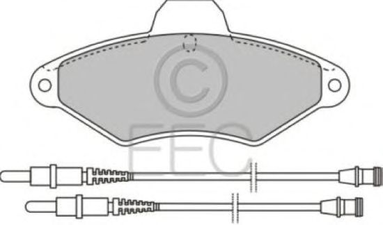 Комплект тормозных колодок, дисковый тормоз BRP0803