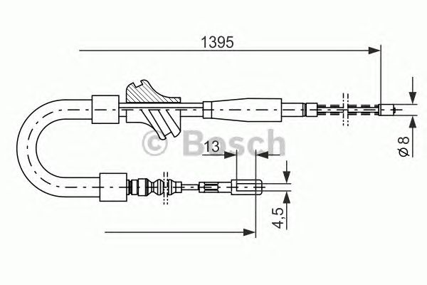 Cable, parking brake 1 987 477 060