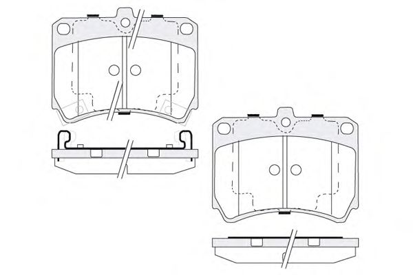 Brake Pad Set, disc brake 1850.0058073