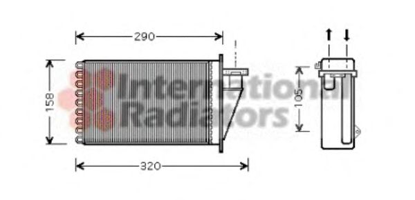 Heat Exchanger, interior heating 17006266