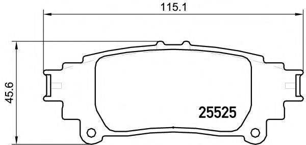 Brake Pad Set, disc brake 2552501