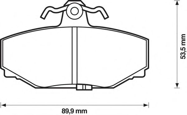 Комплект тормозных колодок, дисковый тормоз 571418J