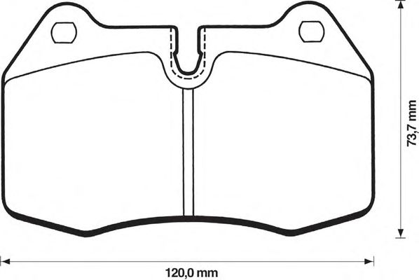 Brake Pad Set, disc brake 571852J