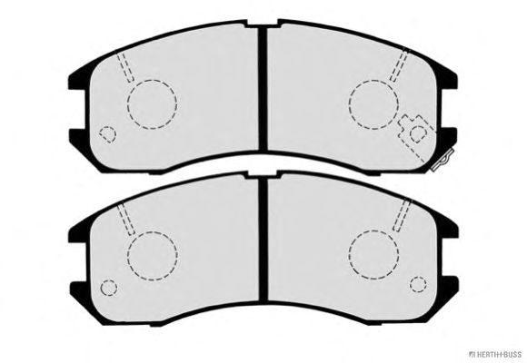 Комплект тормозных колодок, дисковый тормоз J3603031