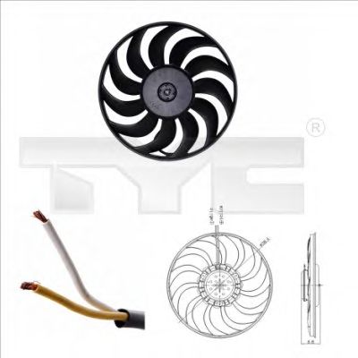 Fan, motor sogutmasi 802-0051