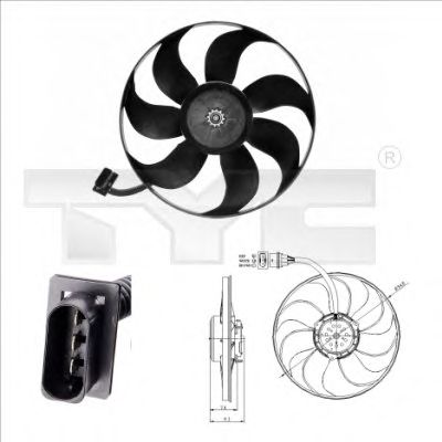 Fan, radiator 837-0004