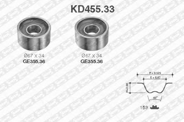 Timing Belt Kit KD455.33