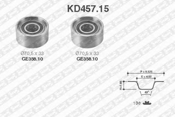 Timing Belt Kit KD457.15