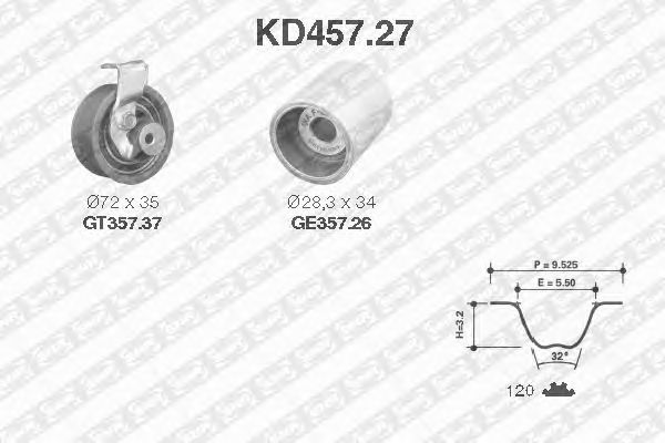 Timing Belt Kit KD457.27