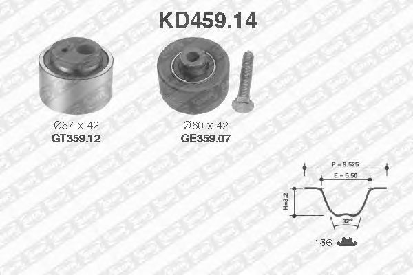 Timing Belt Kit KD459.14