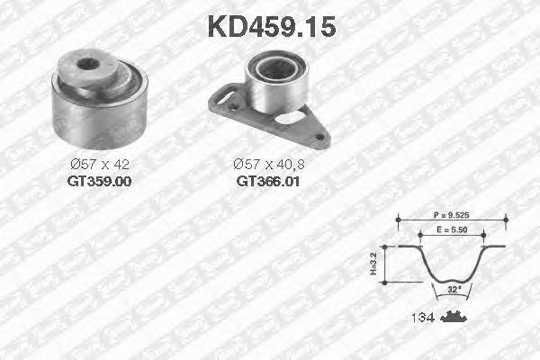Timing Belt Kit KD459.15