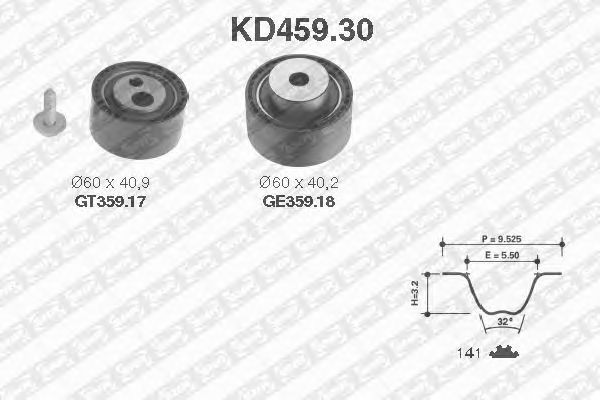 Timing Belt Kit KD459.30